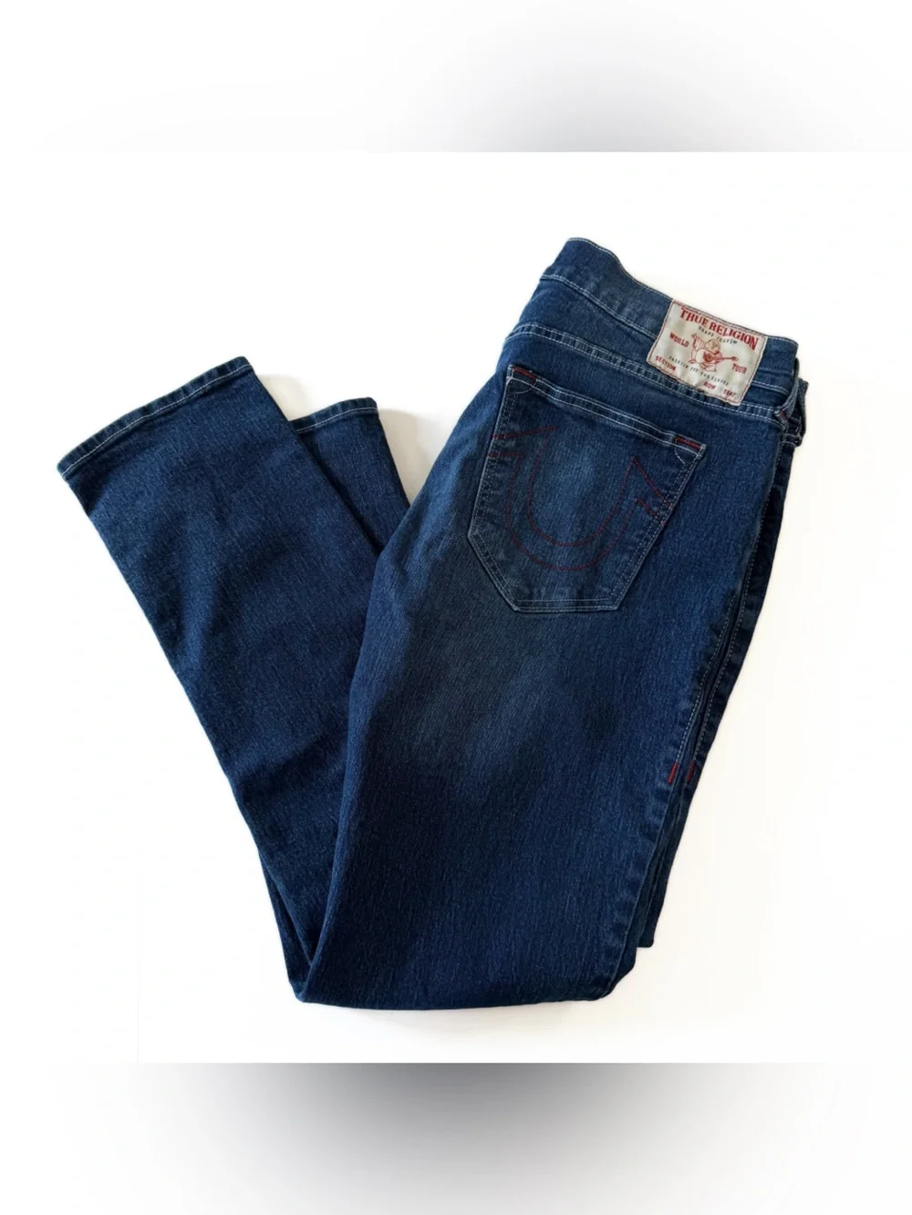 True Religion Jeans Mens 36 x 30 Rocco Relaxed Skinny Stretch